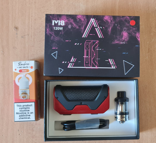 Vape tank + 30ml e-liquid - 50mg